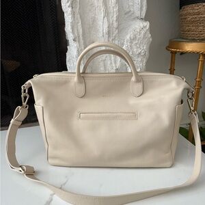 Mina Baie Bone Mini Emmy Leather Handbag